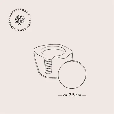 Untersetzer-Set Olivenholz | 6 Stück | rustikaler Halter