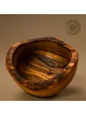 Müslischale aus Olivenholz mit Naturrand | rustikal | naturbelassen