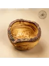 Müslischale aus Olivenholz mit Naturrand | rustikal | naturbelassen