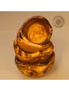 Müslischale aus Olivenholz mit Naturrand | rustikal | naturbelassen