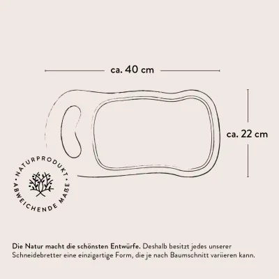 Steakbrett aus Olivenholz | Naturschnitt mit Saftrille & Henkel 