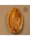 Olivenholz Schälchen oval mit glattem Rand | zeitlos & handgemacht