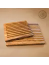 Brotschneidebrett mit Rillen aus Olivenholz | massiv & handgefertigt