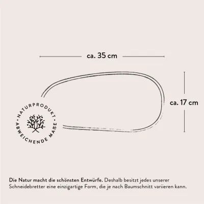 Brotzeitbrett aus Olivenholz im Naturschnitt mit Loch | Handgemacht