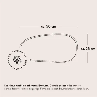 Brotzeitbrett aus Olivenholz im Naturschnitt mit Loch | Handgemacht