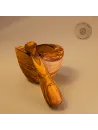 Mörser & Stößel aus Olivenholz | rustikale Naturoptik | handgemacht