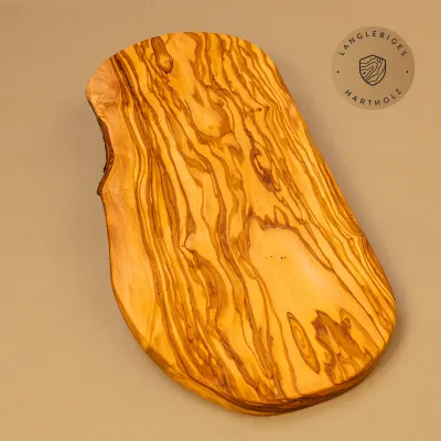 4er Set Brotzeitbrett aus Olivenholz | Naturschnitt | in 10 Größen erhältlich