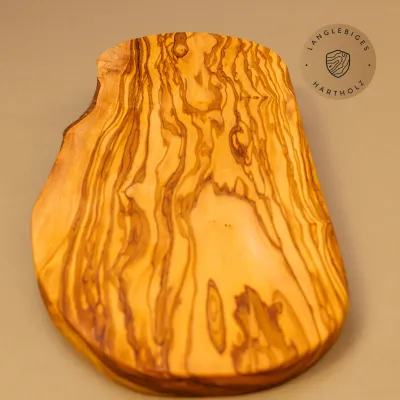 4er Set Brotzeitbrett aus Olivenholz | Naturschnitt | in 10 Größen erhältlich