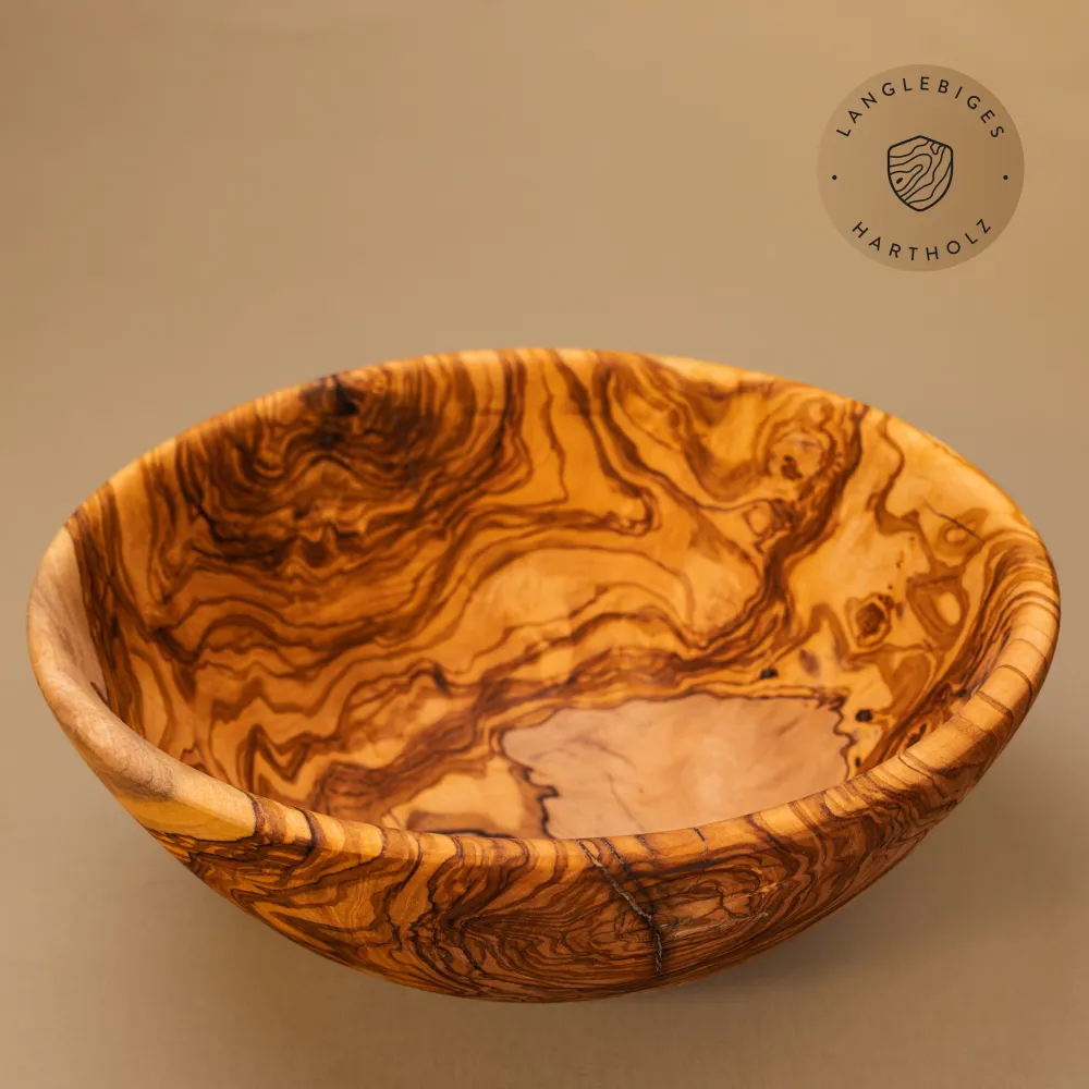 Salatschale aus Olivenholz | handgefertigt & einzigartig