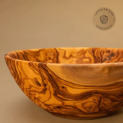 Salatschale aus Olivenholz | handgefertigt & einzigartig