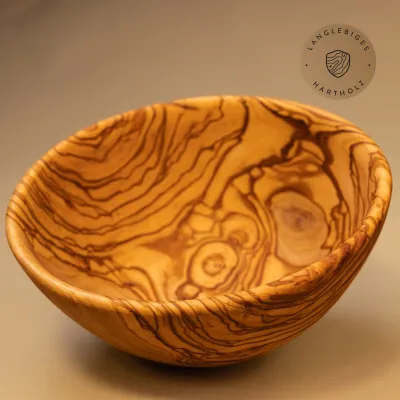 Salatschale aus Olivenholz | handgefertigt & einzigartig