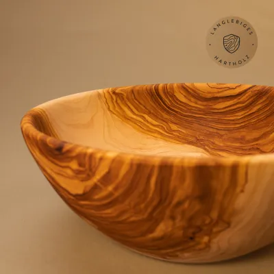 Salatschale aus Olivenholz | handgefertigt & einzigartig