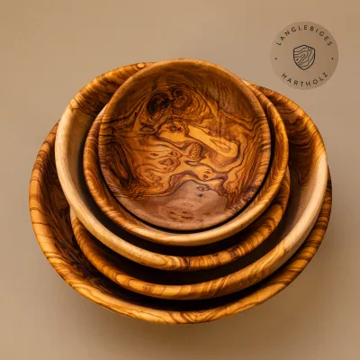 Salatschale aus Olivenholz | handgefertigt & einzigartig