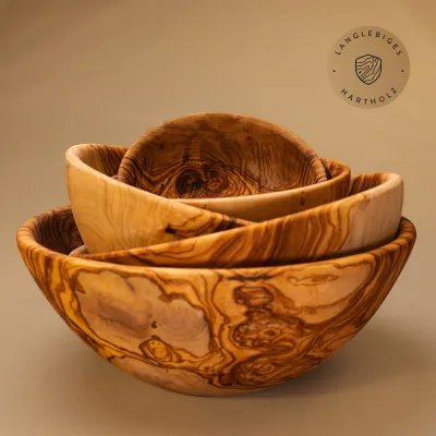 Salatschale aus Olivenholz | handgefertigt & einzigartig