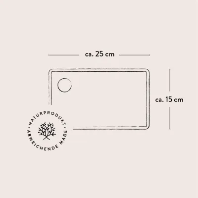 Schneidebrett aus Olivenholz mit Griffloch | handgefertigt am Alpenrand