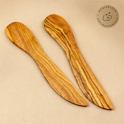 Buttermesser aus Olivenholz – handgemacht & naturbelassen