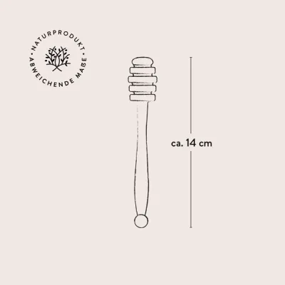 Frühstücksset aus Olivenholz | Becher, 4 Löffel & Honiglöffel