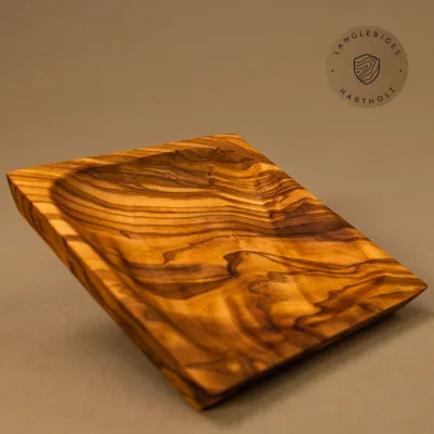 Schälchen aus Olivenholz 13 cm | quadratisch | Snackschale