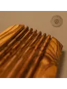 Seifenablage rechteckig geriffelt aus Olivenholz | feinste Handarbeit
