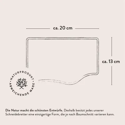 4er-Set Frühstücksbretter Olivenholz mit Naturkante | Familien-Set