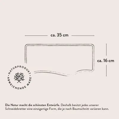 4er-Set Frühstücksbretter Olivenholz mit Naturkante | Familien-Set