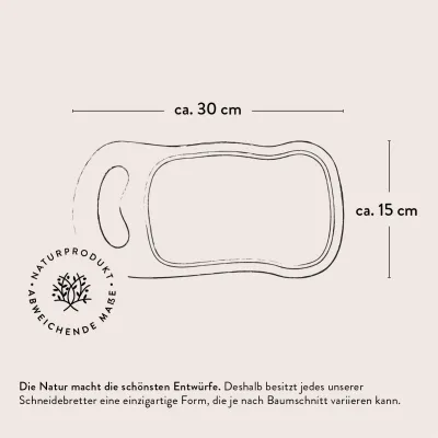 3er-Set Schneidebretter Olivenholz mit Saftrille & Henkel | rustikal