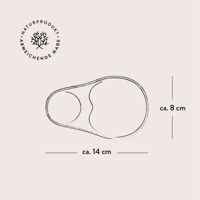 Olivenschale aus Olivenholz | handgefertigt | naturbelassen