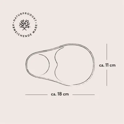Olivenschale aus Olivenholz | handgefertigt | naturbelassen
