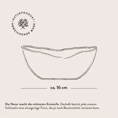 Olivenholz Schale klein länglich mit Naturrand | naturbelassen | 8 – 18 cm