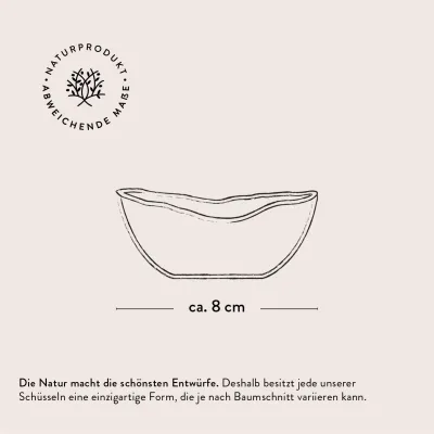 Olivenholz Schale klein länglich mit Naturrand | naturbelassen | 8 – 18 cm