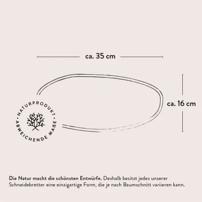 3er-Set Servierbretter Olivenholz im Baumschnitt | rustikal mit Rinde