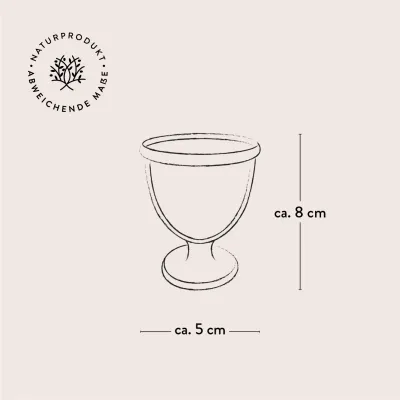4er-Set Eierbecher aus Olivenholz – klassisch & naturbelassen | handgefertigt