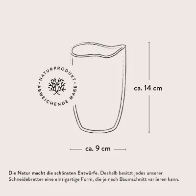 Olivenholz Kochlöffelhalter Naturschnitt – inkl. 5 Küchenhelfer | rustikal