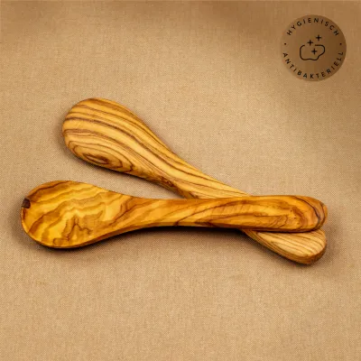 Zuckerlöffel aus Olivenholz – 12 cm | naturbelassen & handgefertigt
