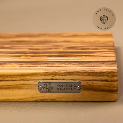 Massives Schneidebrett aus Olivenholz | Qualität aus Handarbeit