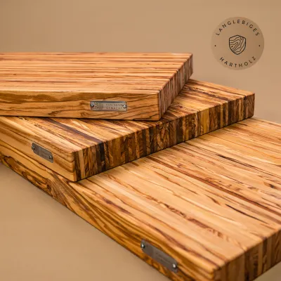 Massives Schneidebrett aus Olivenholz | Qualität aus Handarbeit