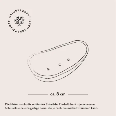 Seifenschälchen aus Olivenholz mit Löchern | oval | naturbelassener Rand
