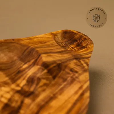 Olivenschale aus Olivenholz | handgefertigt | naturbelassen