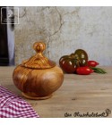 Sugar bowl olive wood