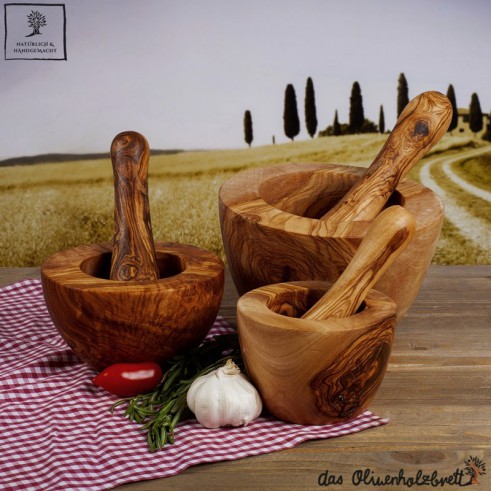 Classical style mortar incl. pestle